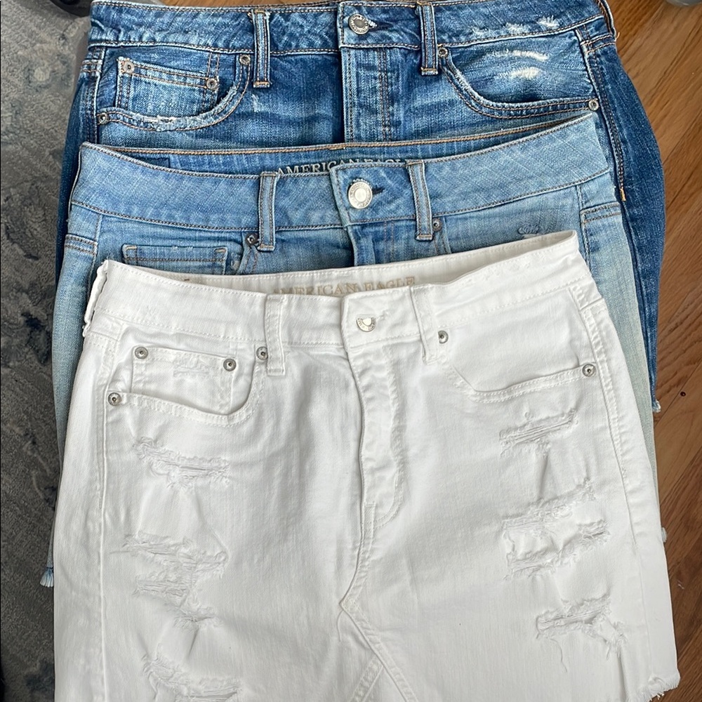 Bundle American Eagle Outfitters Women’s Jean mini skirt